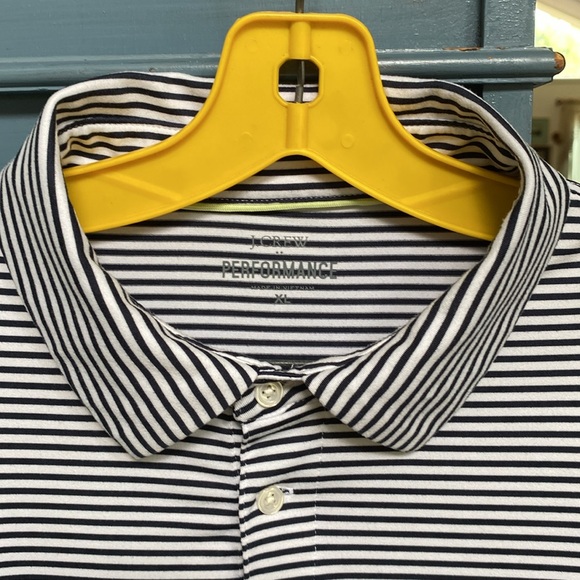 J. CREW PERFORMANCE Striped Pullover Shirt Size XL - Picture 2 of 9